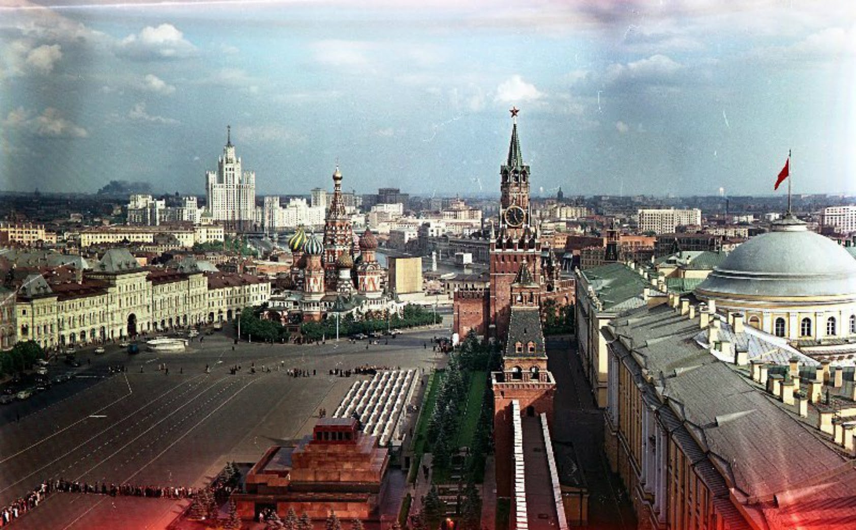 Red Square and Kremlin in 1980s